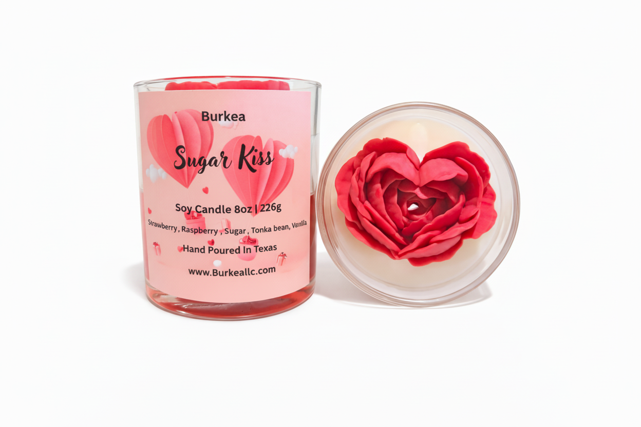 Sugar Kiss soy candle 8 oz