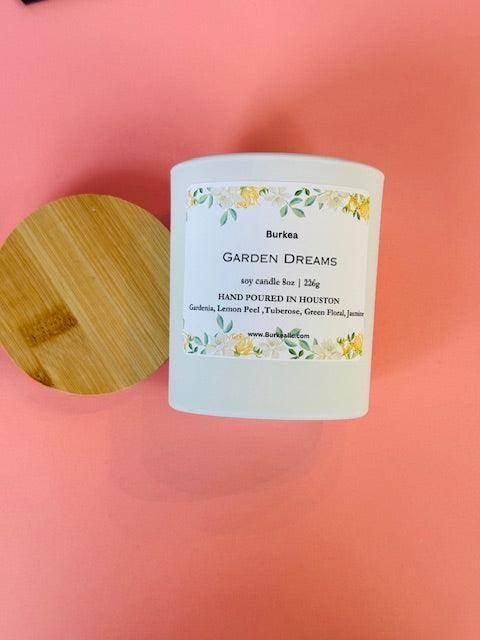 Garden Dreams soy candle 8 oz - BURKEA LLC