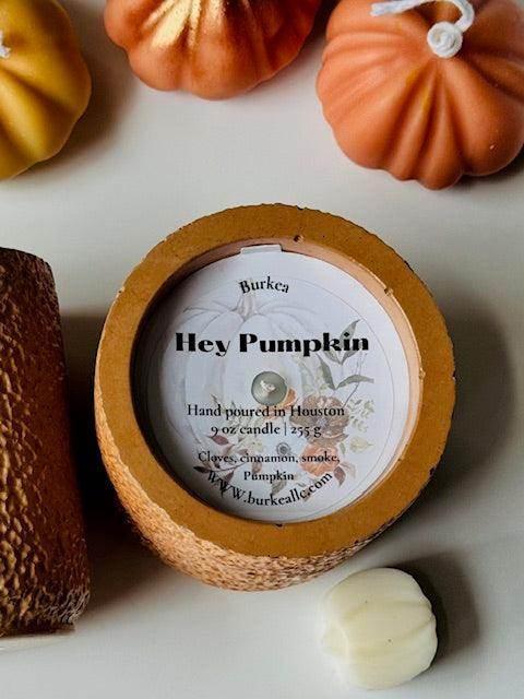 Hey Pumpkin soy candle 9 oz - BURKEA LLC