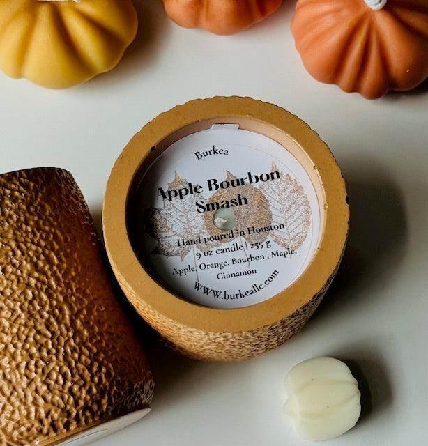 Apple Bourbon Smash Soy candle 9 oz - BURKEA LLC