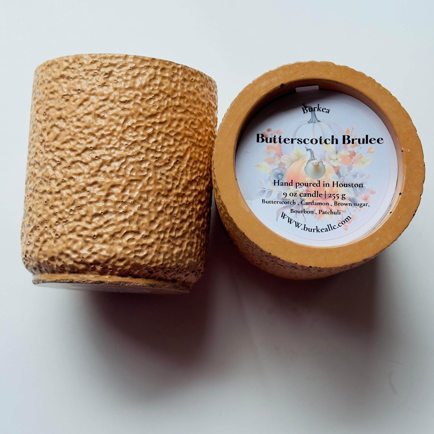 Butterscotch Brulee soy candle 9 oz - BURKEA LLC