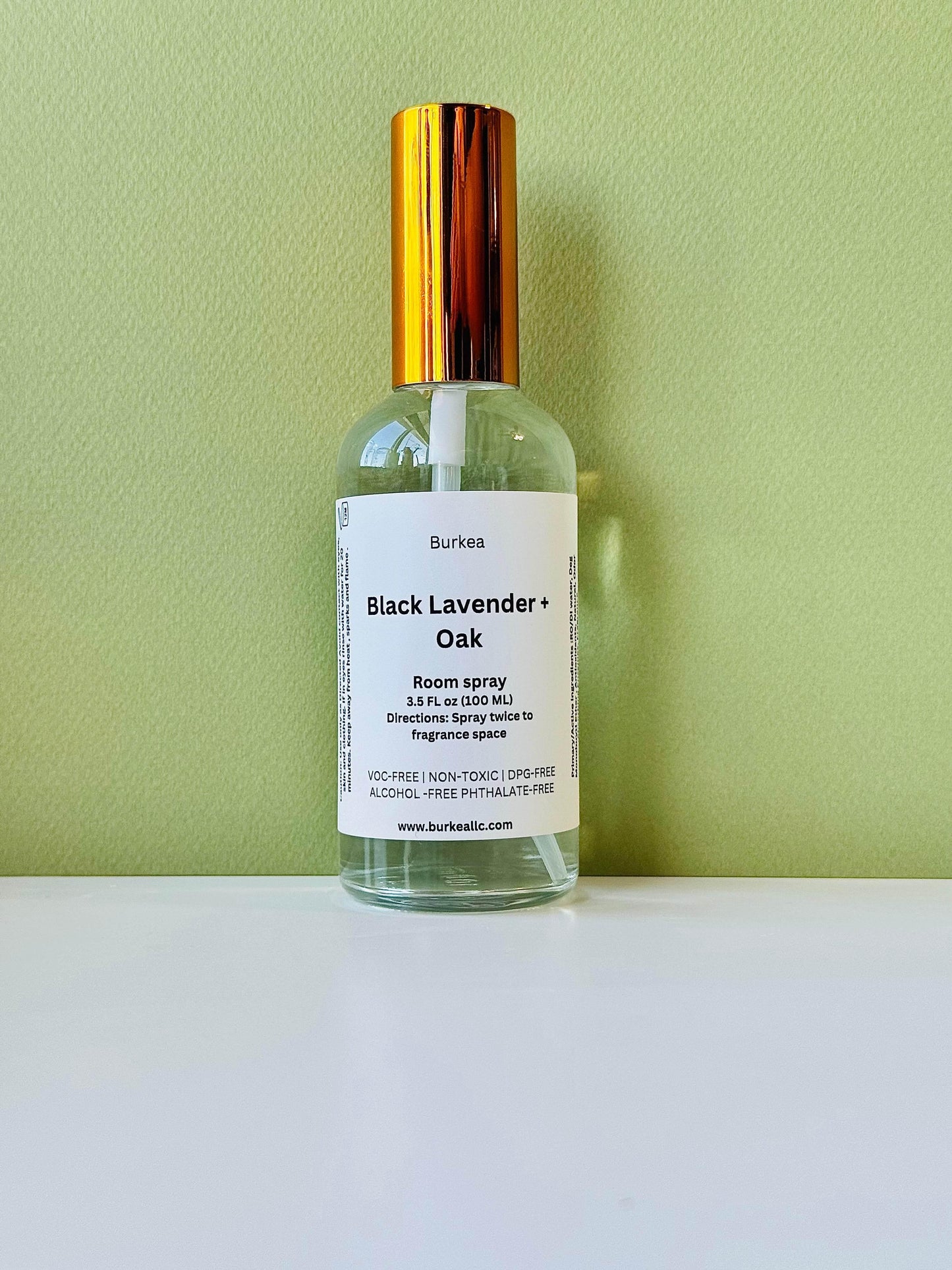 Black Lavender and oak Room Spray 3.5 fl oz - BURKEA LLC