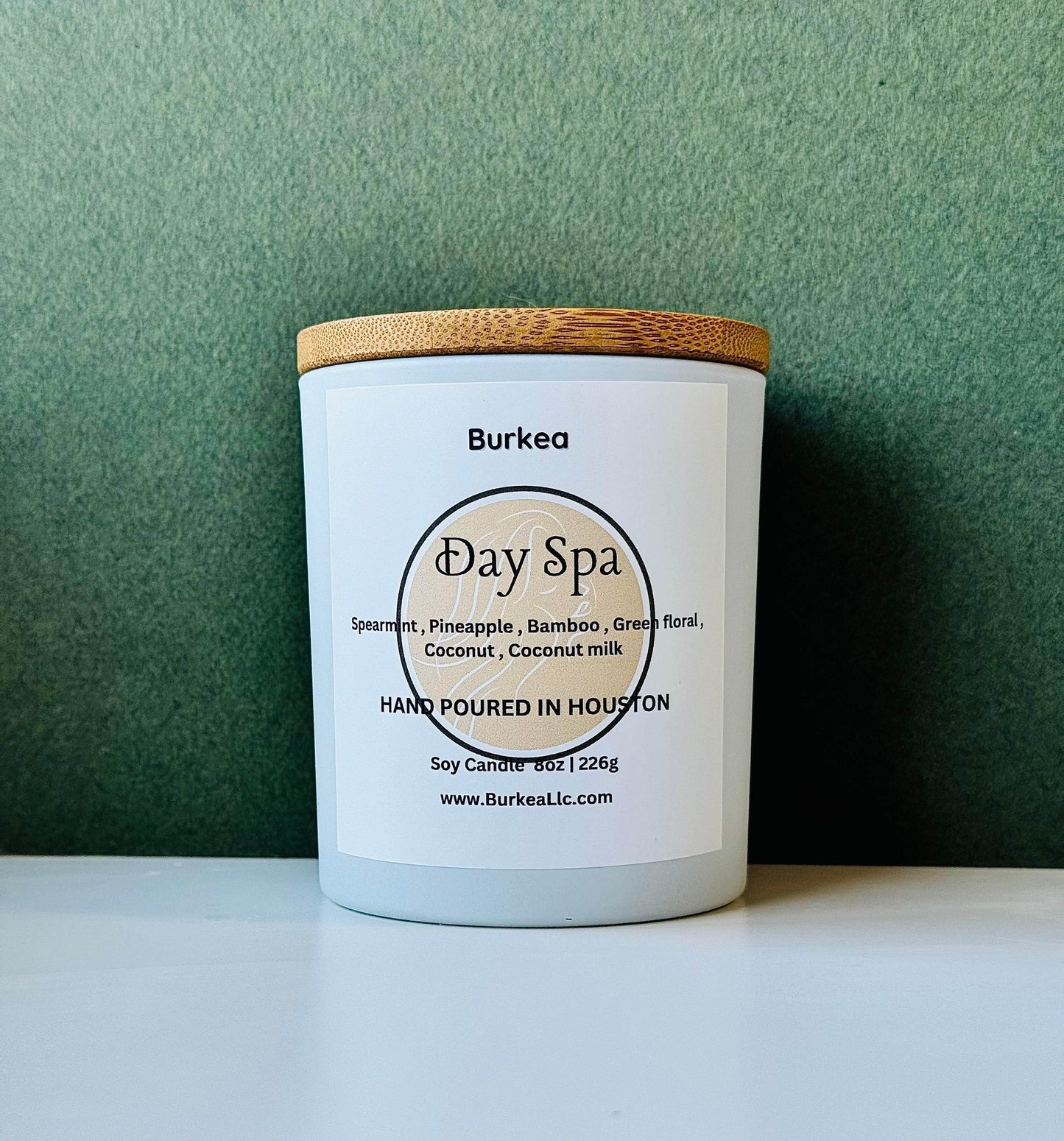 Day Spa 8 oz Soy Candle - BURKEA LLC
