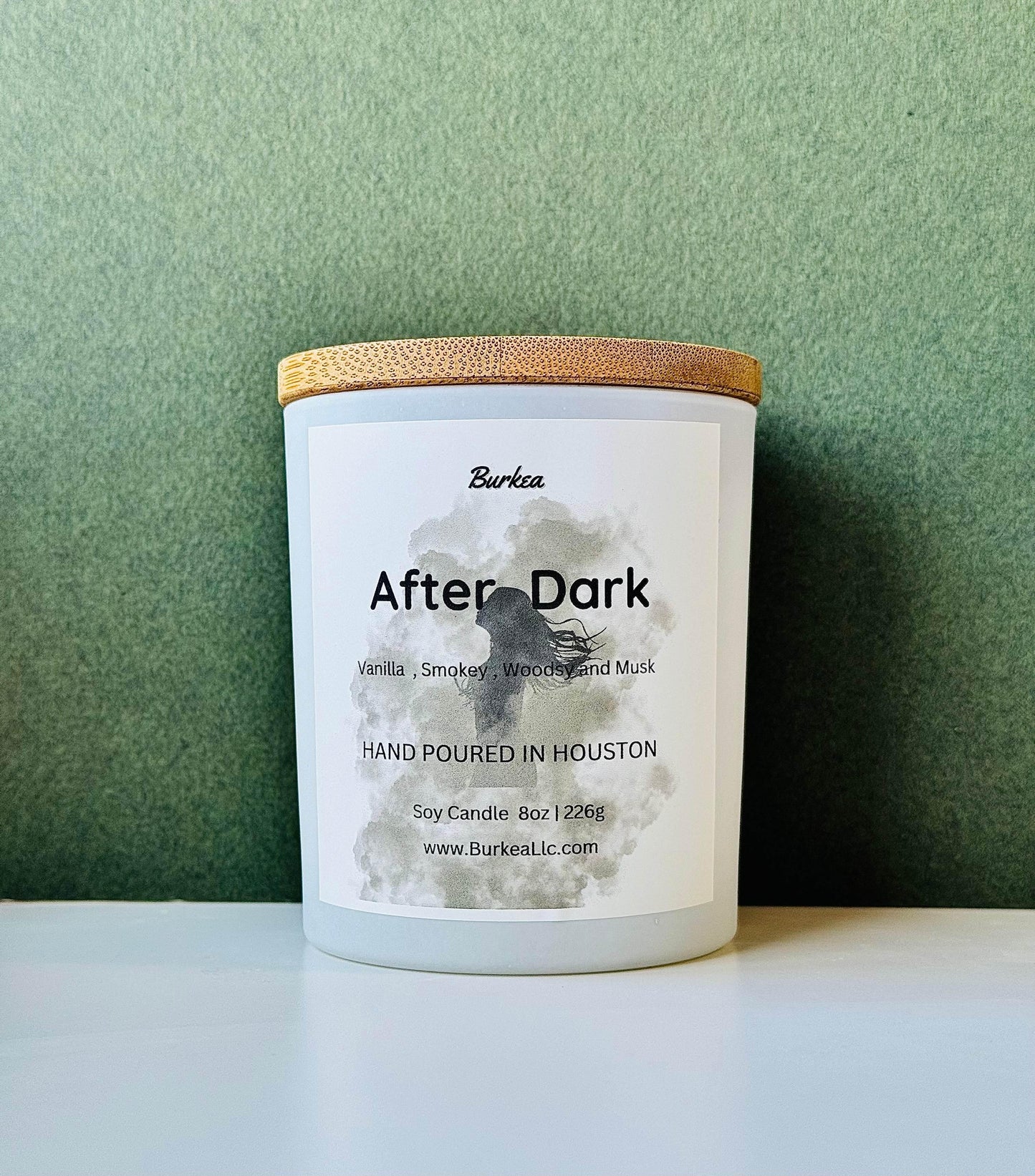 After Dark 8oz Soy Candle - BURKEA LLC