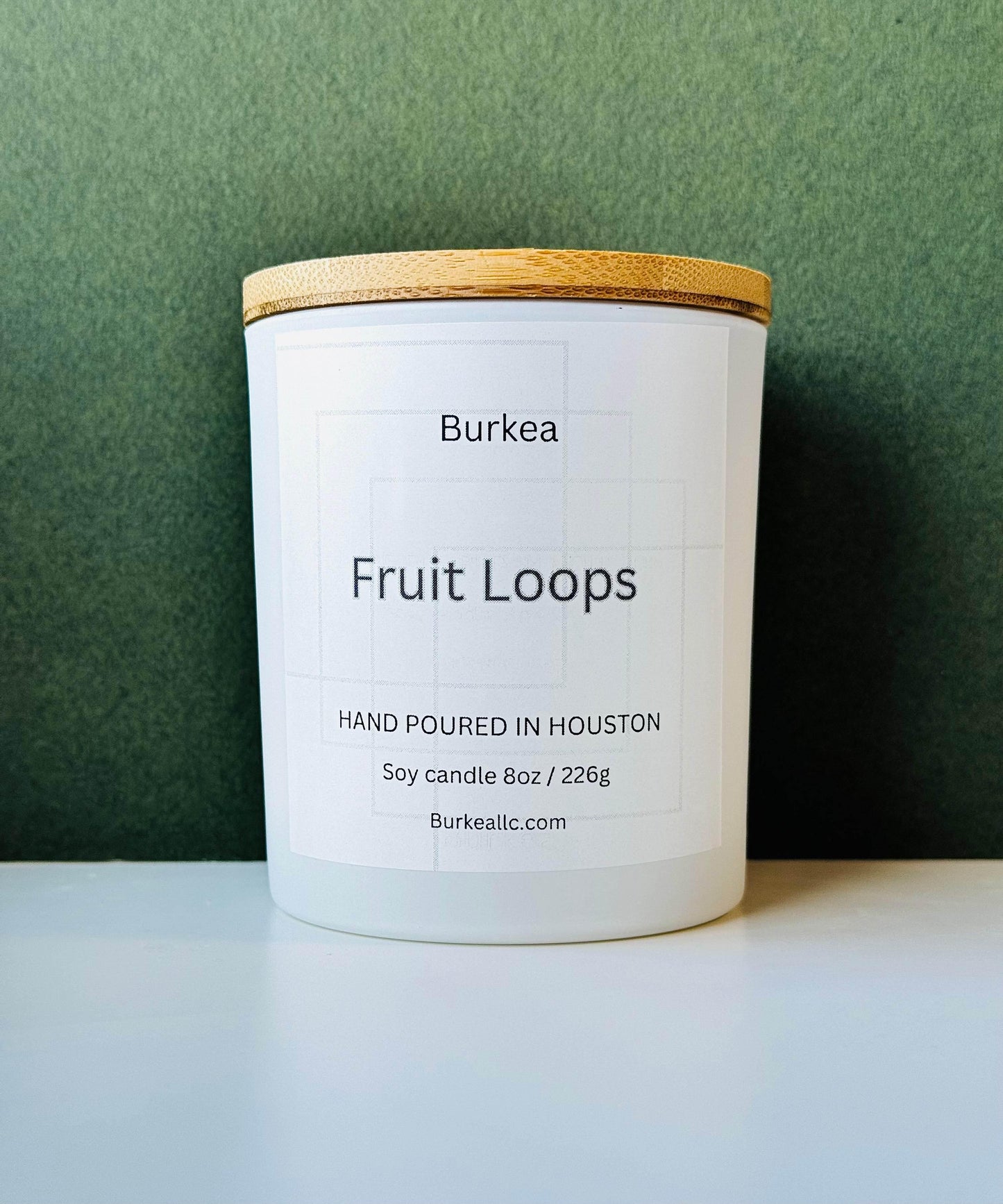 Fruit Loops 8oz soy candle - BURKEA LLC