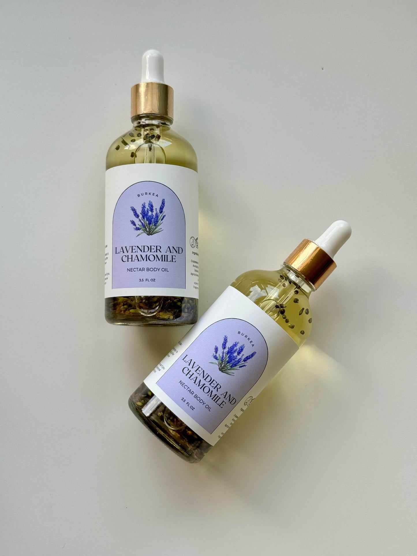 Lavender and chamomile Nectar Body Oil 3.5 fl oz - BURKEA LLC