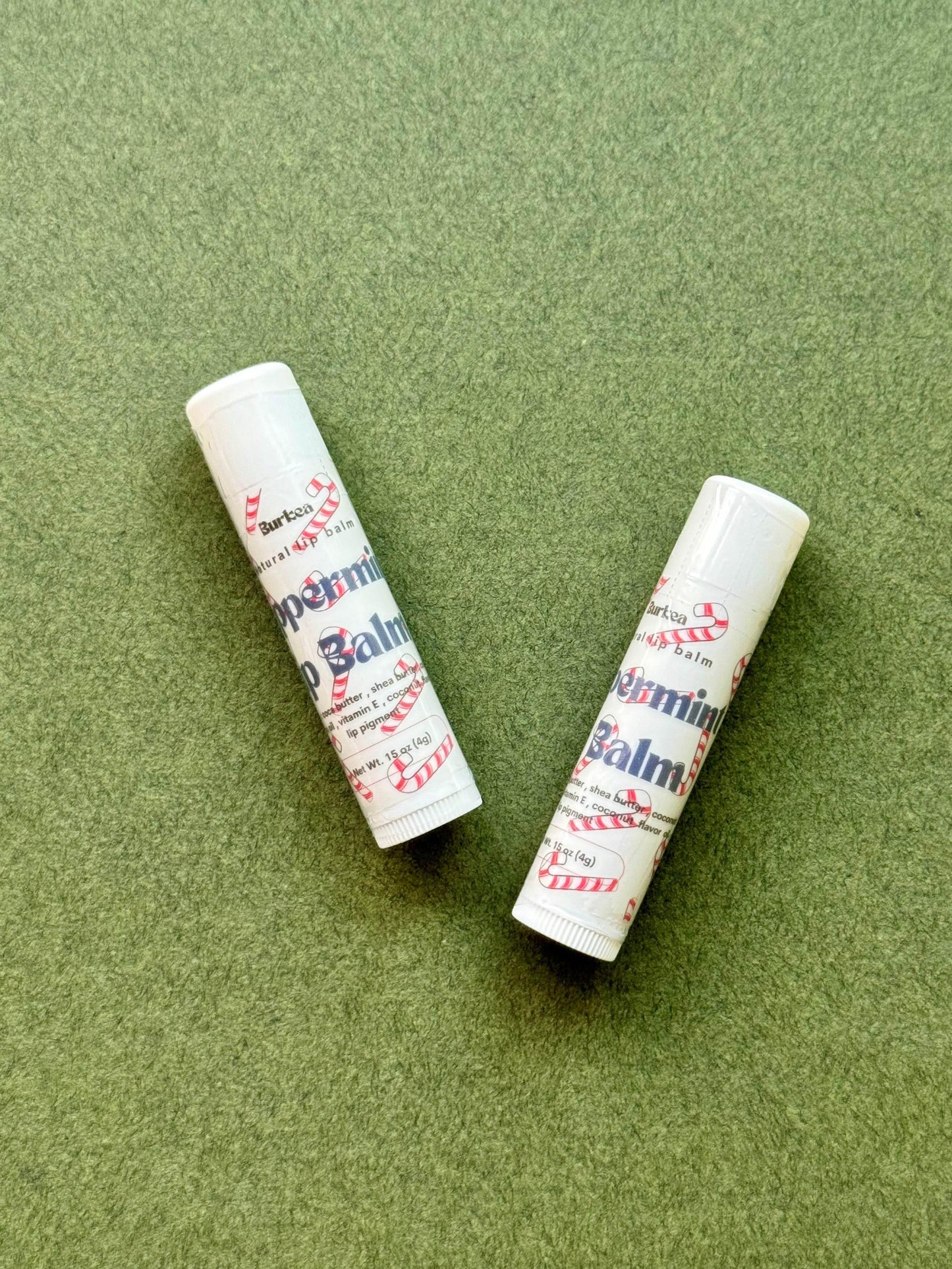 Peppermint Lip Balm .20oz (4g) - BURKEA LLC