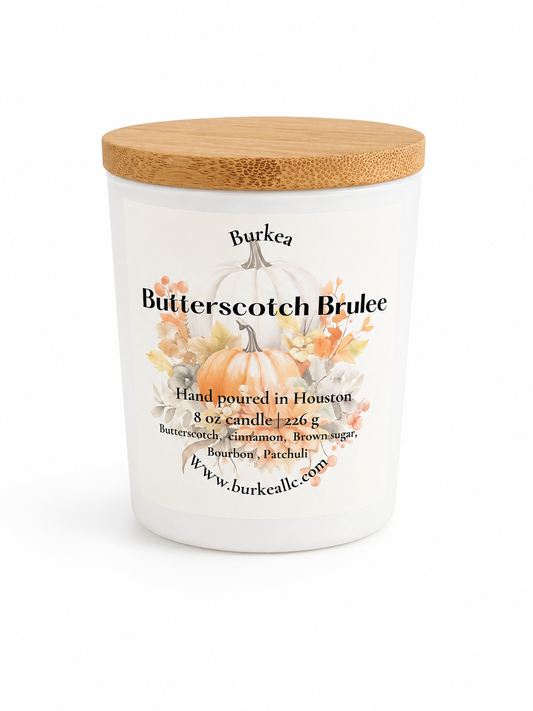 Butterscotch Brulee soy candle 8 oz