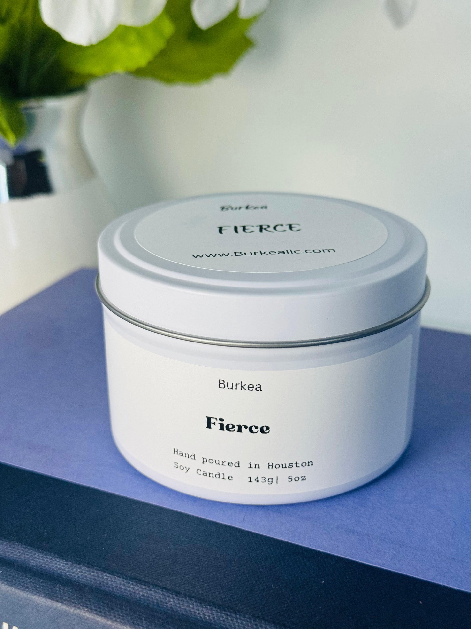 Fierce 5oz soy candle - BURKEA LLC