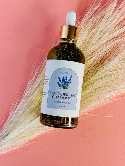 Lavender and chamomile Nectar Body Oil 3.5 fl oz - BURKEA LLC