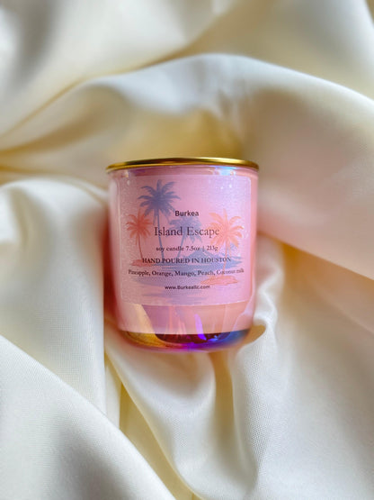 Island Escape soy candle 7.5 oz - BURKEA LLC