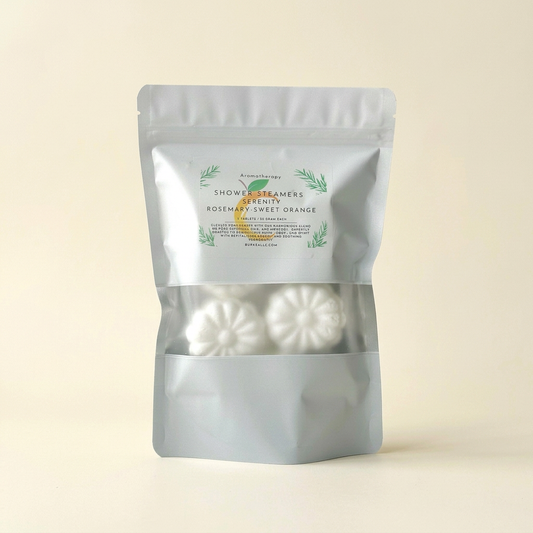 Serenity Rosemary & Sweet Orange Shower Steamers | 5 Tablets, 50 g Each